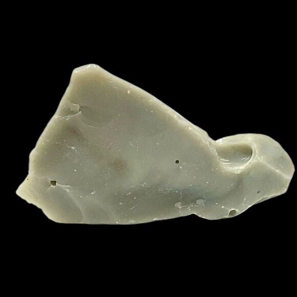 Farmhouse Gray Art Glass Cullet Glowing Uranium Manganese Slag Glass #5GX20 - Picture 4 of 7